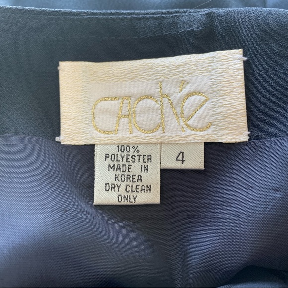 Cache Evening Dress In Navy Blue Open Back - Picture 10 of 11